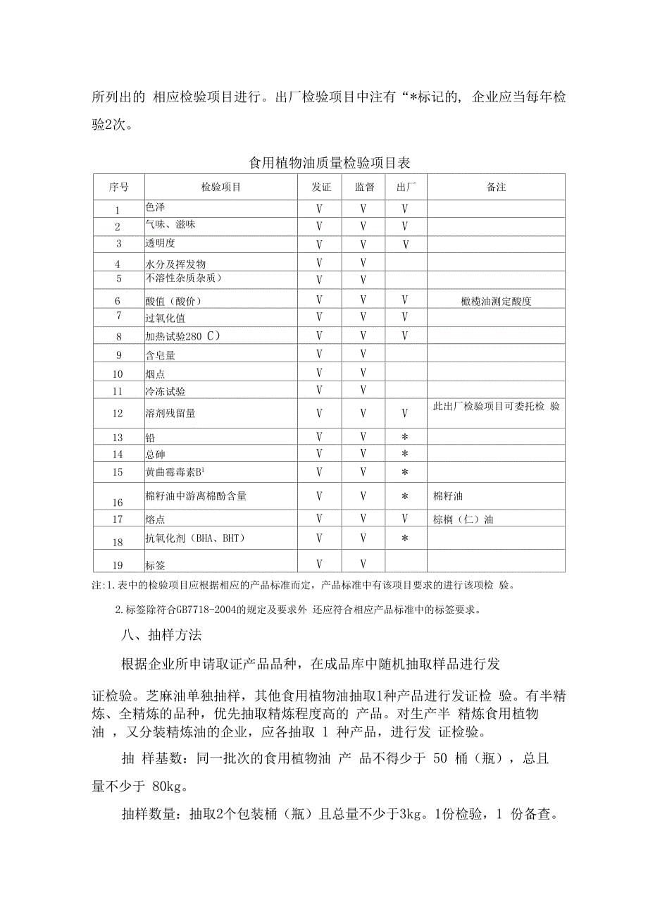 食用植物油生产许可证审查细则_第5页