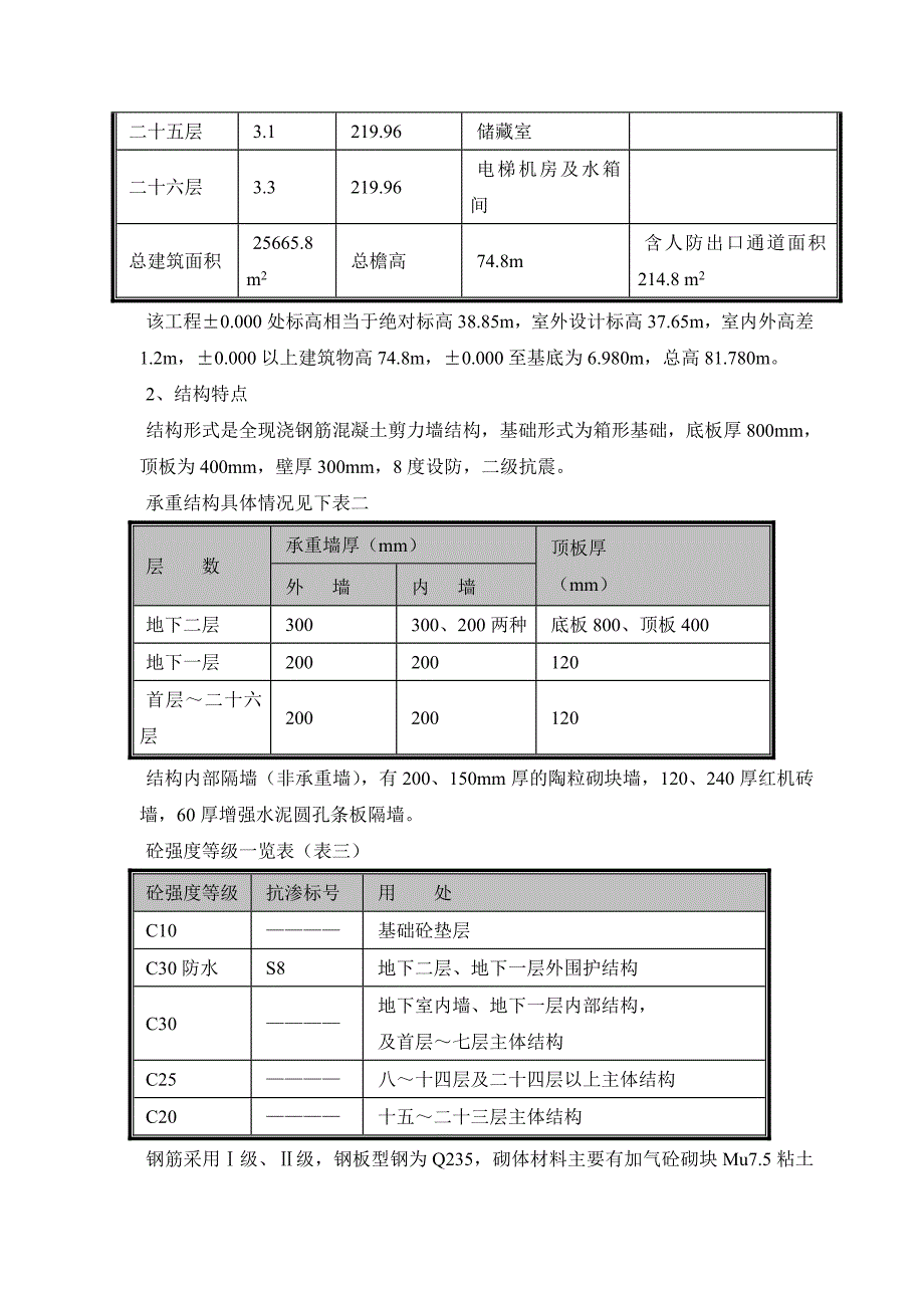 塔式高层工程施工组织设计_第4页