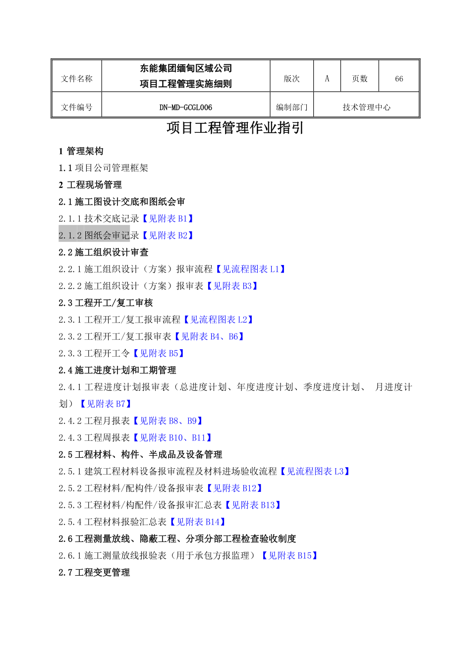 东能缅甸区域公司项目工程管理作业指引_第2页