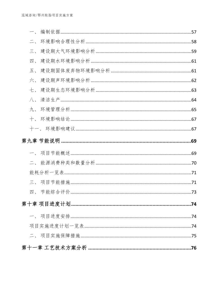 鄂州轮胎项目实施方案模板参考_第4页