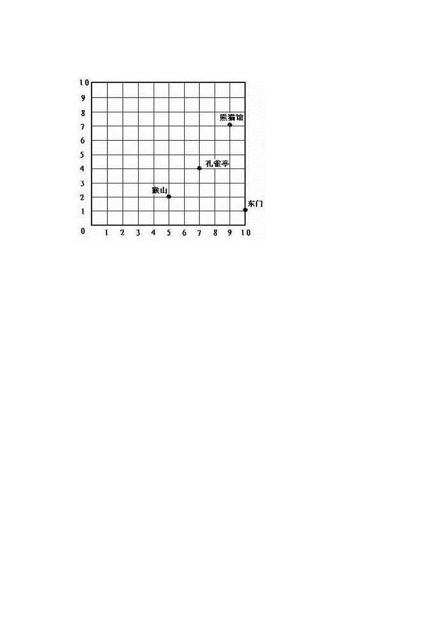五年级下确定位置练习题_第5页