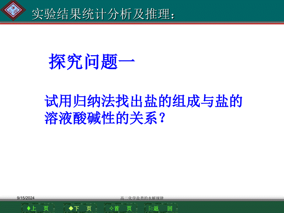 高二化学盐类的水解规律课件_第4页