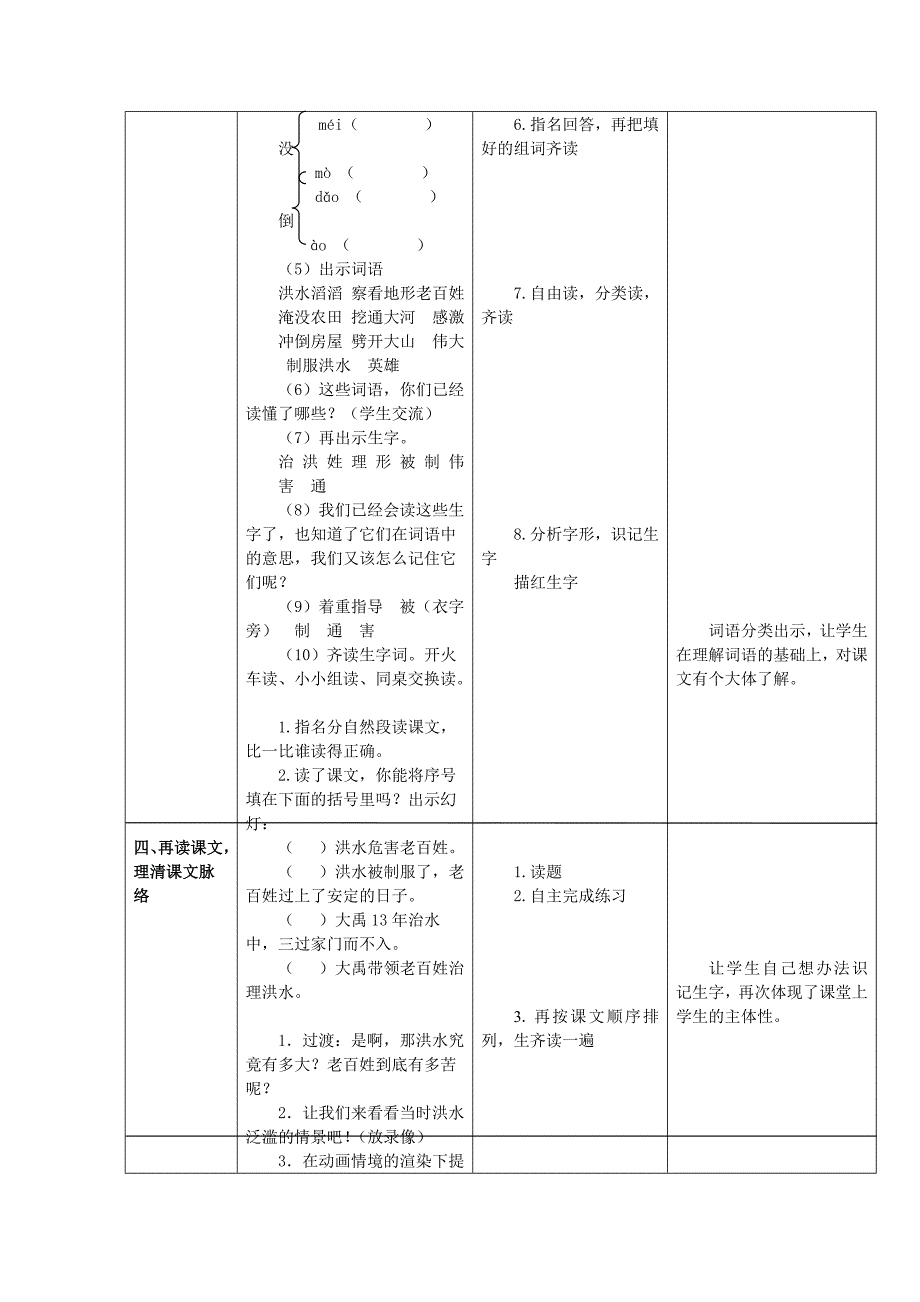 2上15《大禹治水》第一课时课案_第3页