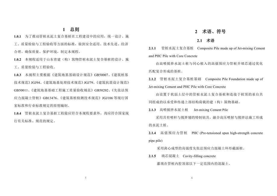 山东省工程建设标准《管桩水泥土复合基桩技术规程》_第3页