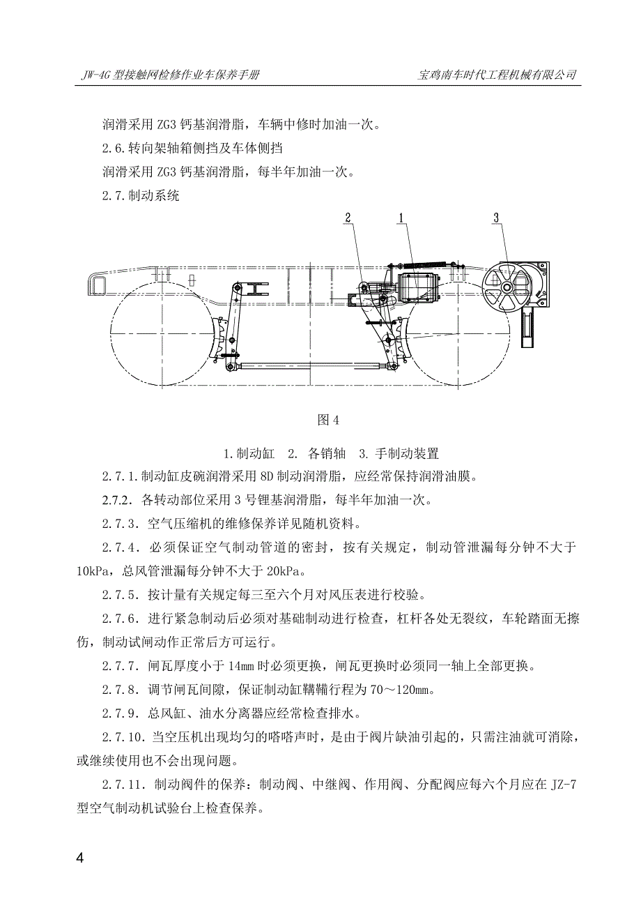 接触网轨道车JW4保养手册_第4页