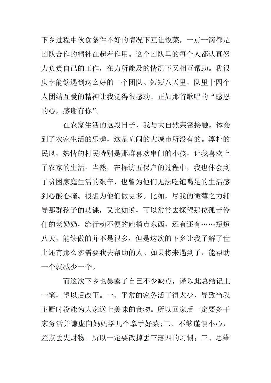 三下乡社会实践活动个人总结.doc_第4页