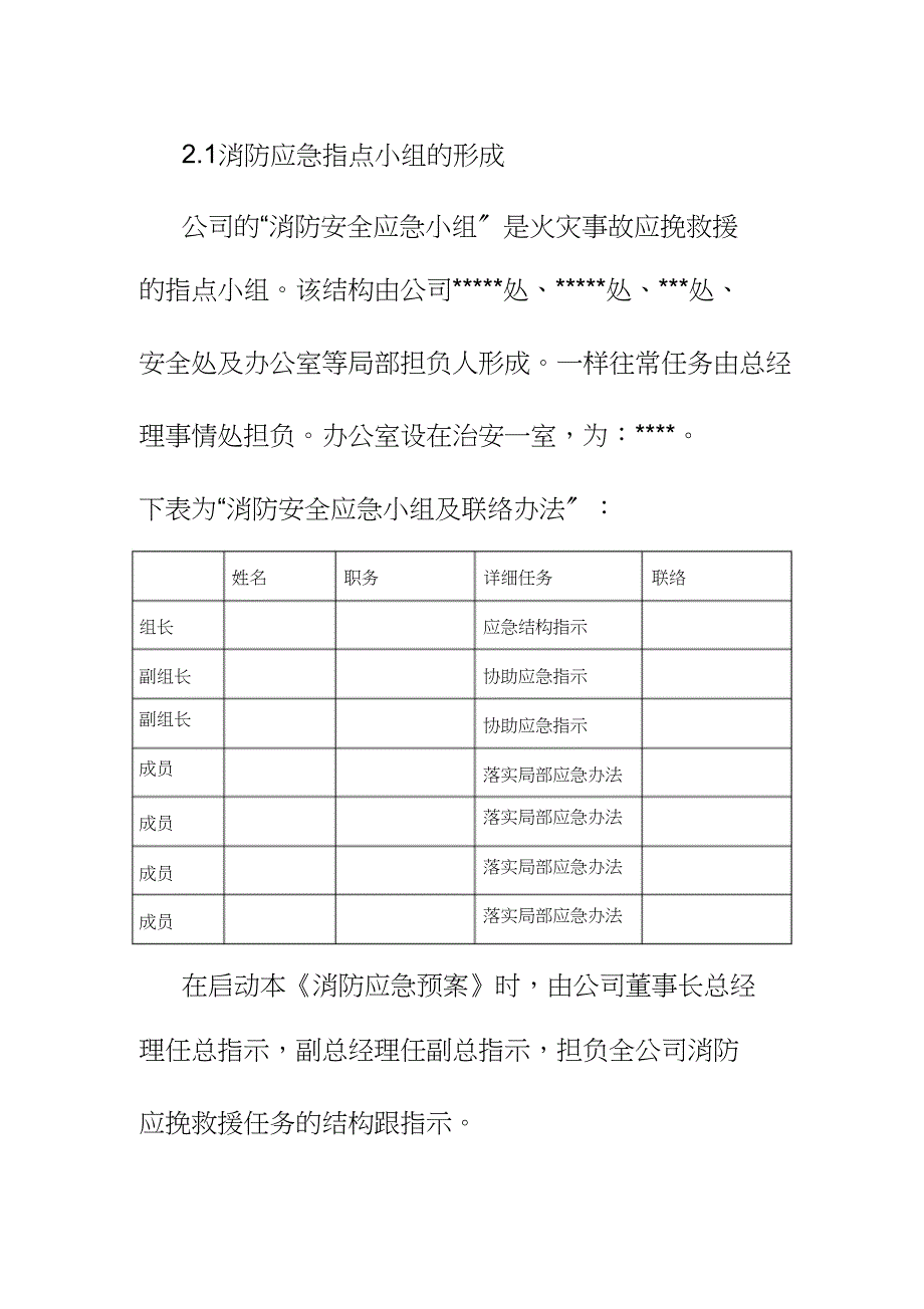 消防预案(模板)_第3页