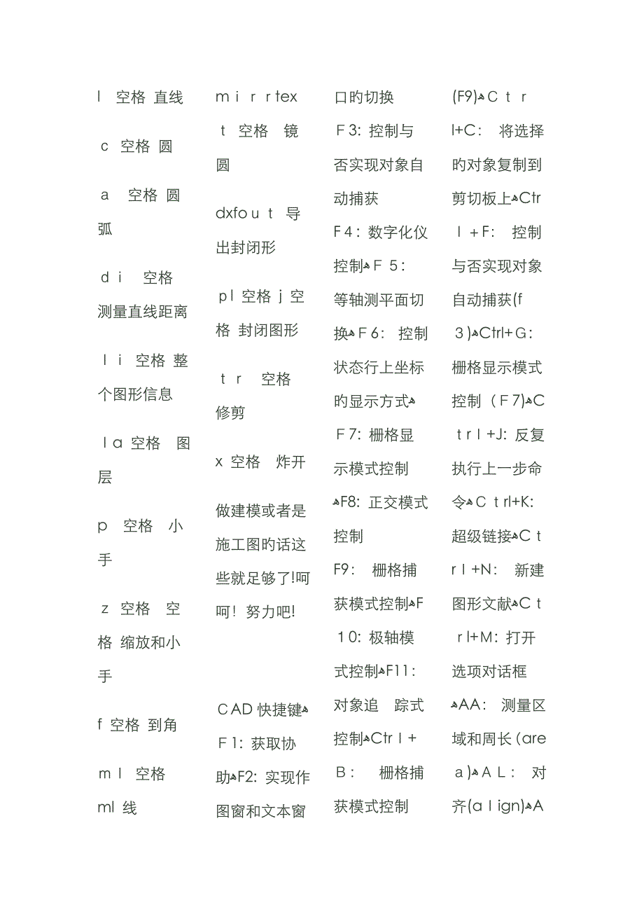 CAD快捷键(2)_第3页