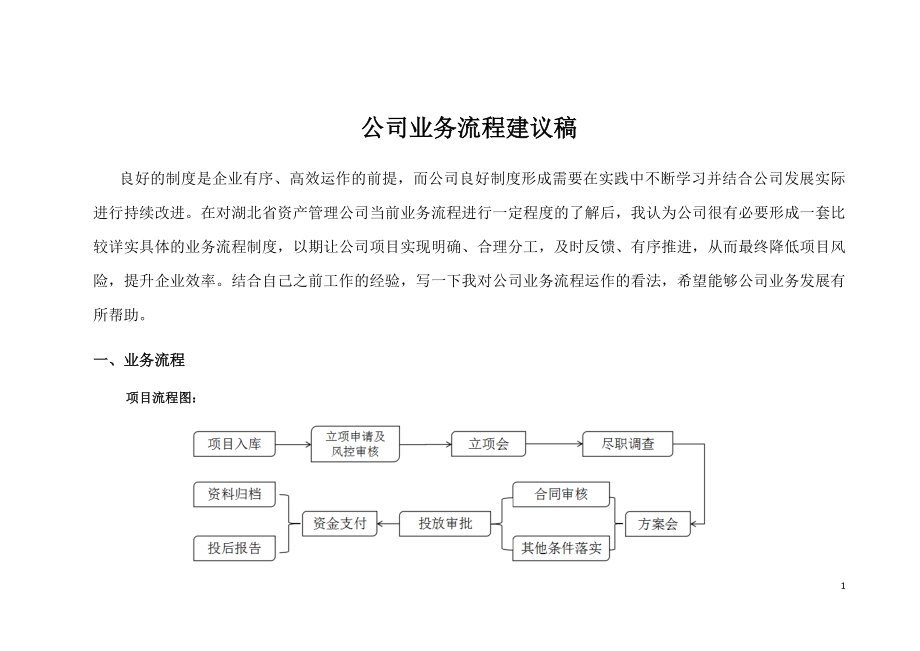 某公司业务流程建议稿_第1页