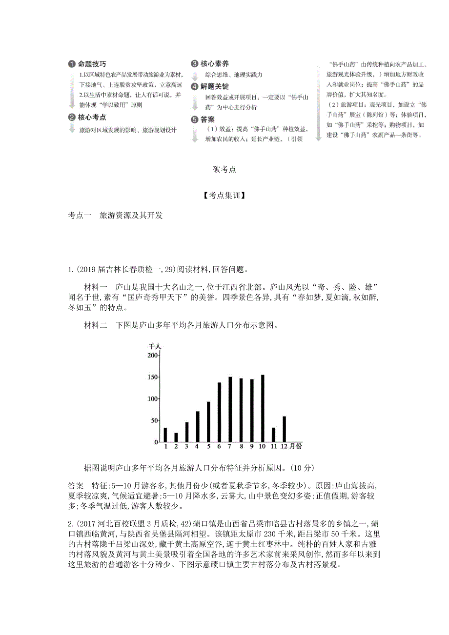 高考地理总复习专题二十旅游地理学案.docx_第2页