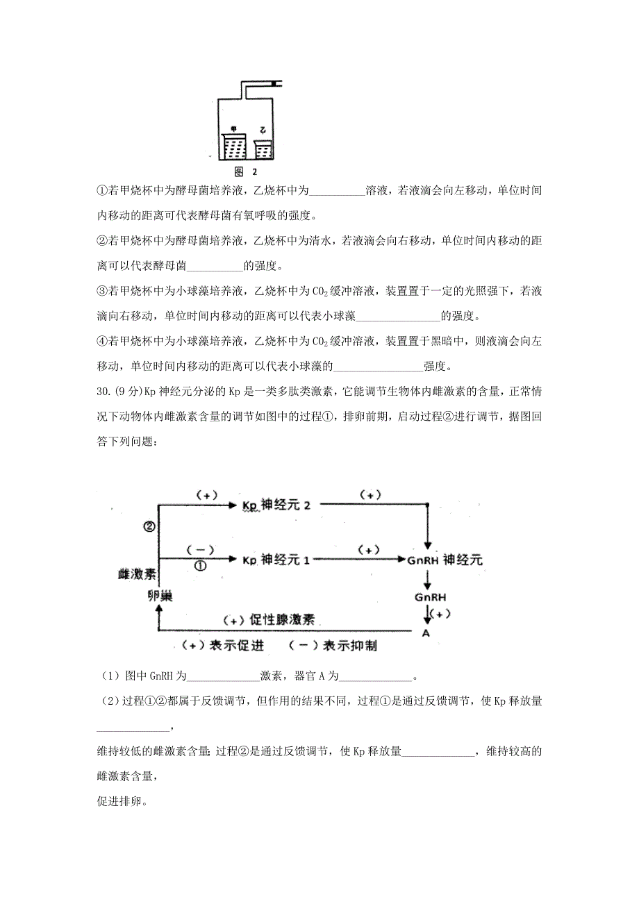 2022年高三下学期第七次模拟考试理科综合生物试题 含答案_第3页