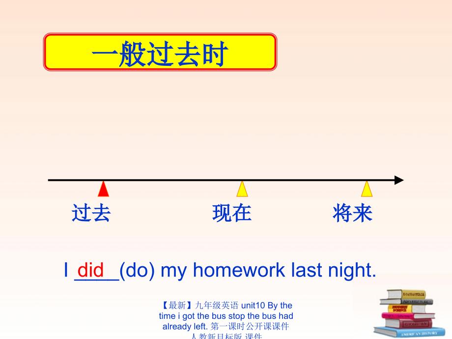 最新九年级英语unit10thetimeigotthebusstopthebushadalreadyleft.第一课时公开课课件人教新目标版课件_第4页