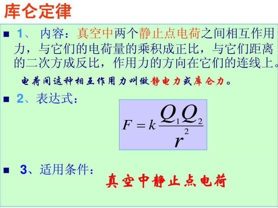 高二物理选修31 电场强度ppt_第1页