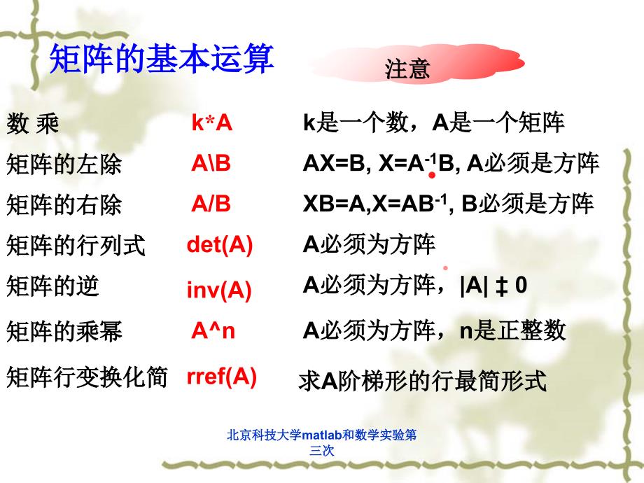 北京科技大学matlab和数学实验第三次课件_第2页