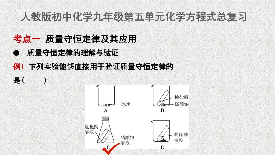 人教版九年级上册化学--第五单元--化学方程式复习ppt课件_第1页