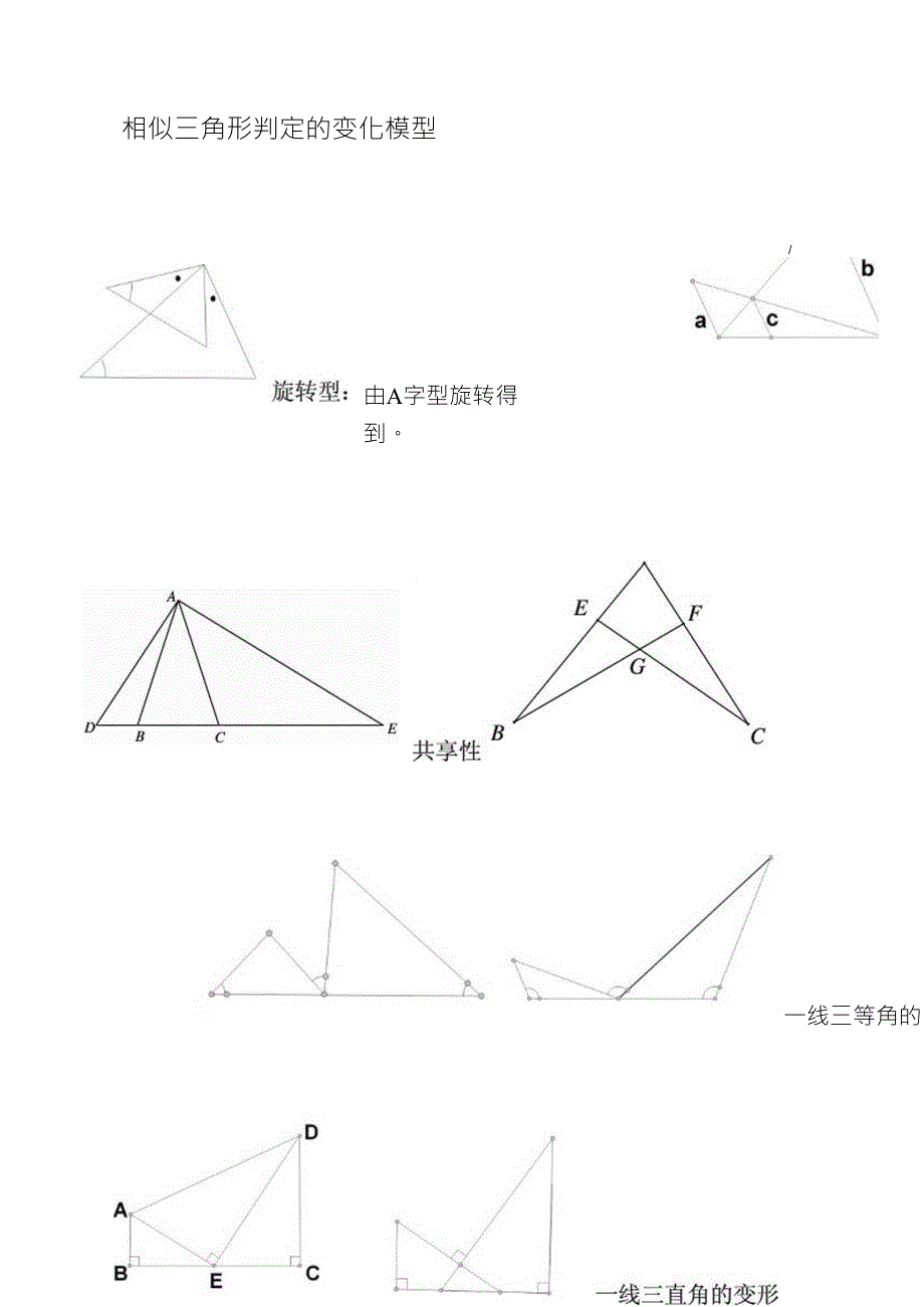 相似三角形常见经典模型总结(非常好)_第4页