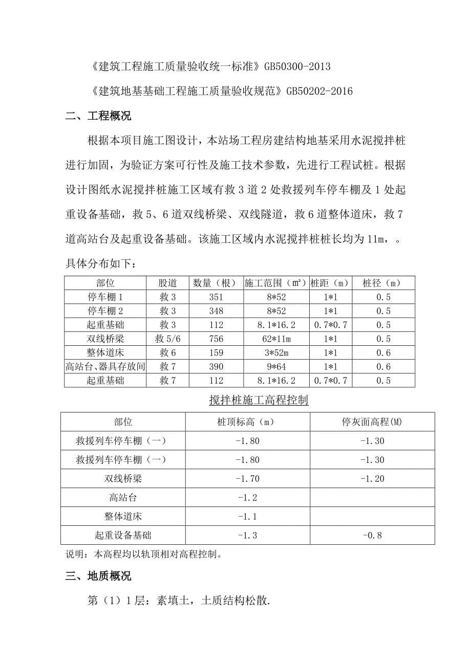 救援基地水泥搅拌桩试桩施工方案_第5页