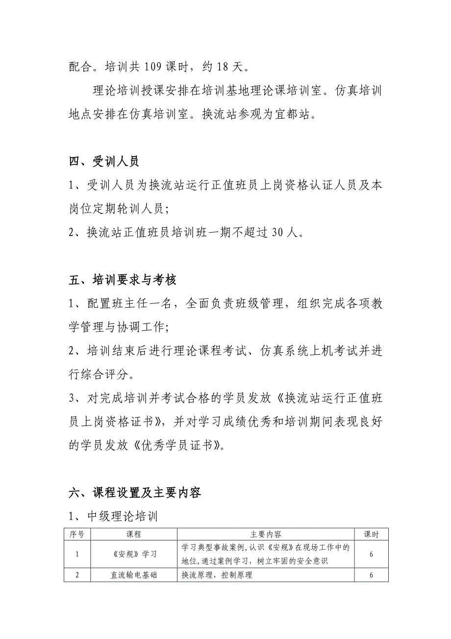 换流站运行正值班员培训方案_第3页