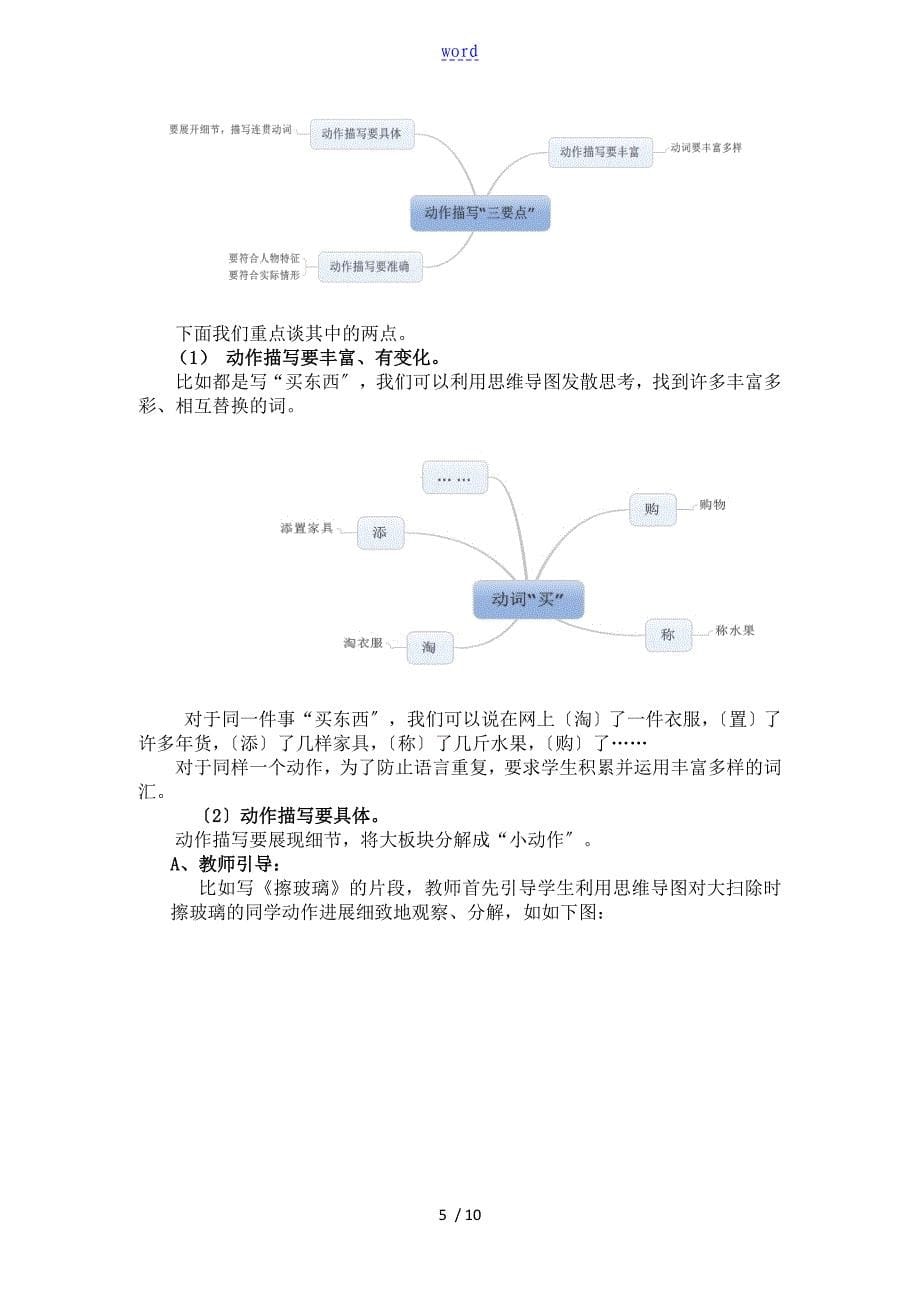 思维导图在小学语文写作教学中地应用研究结题报告材料_第5页