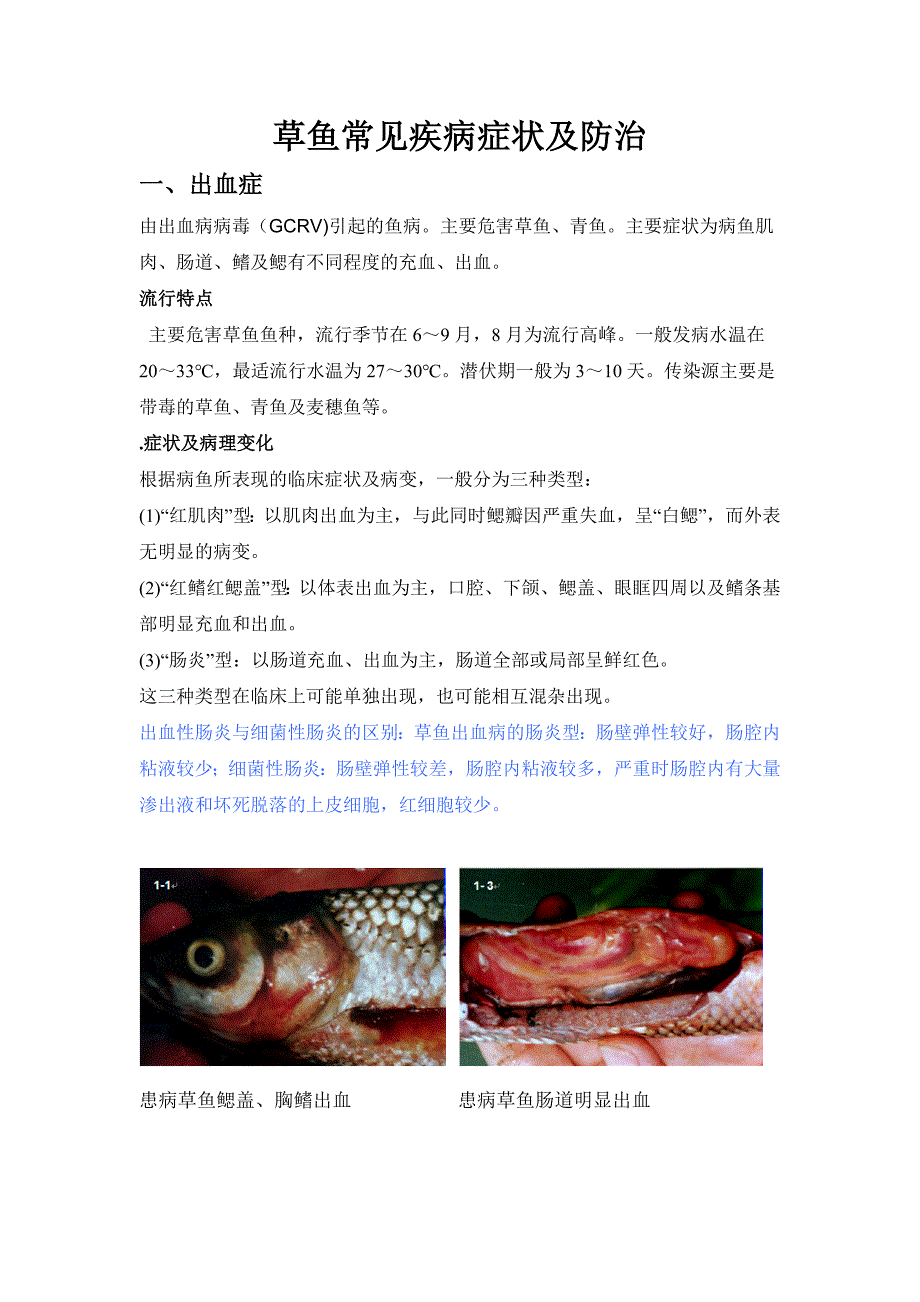 草鱼常见疾病症状及防治(1).doc_第1页