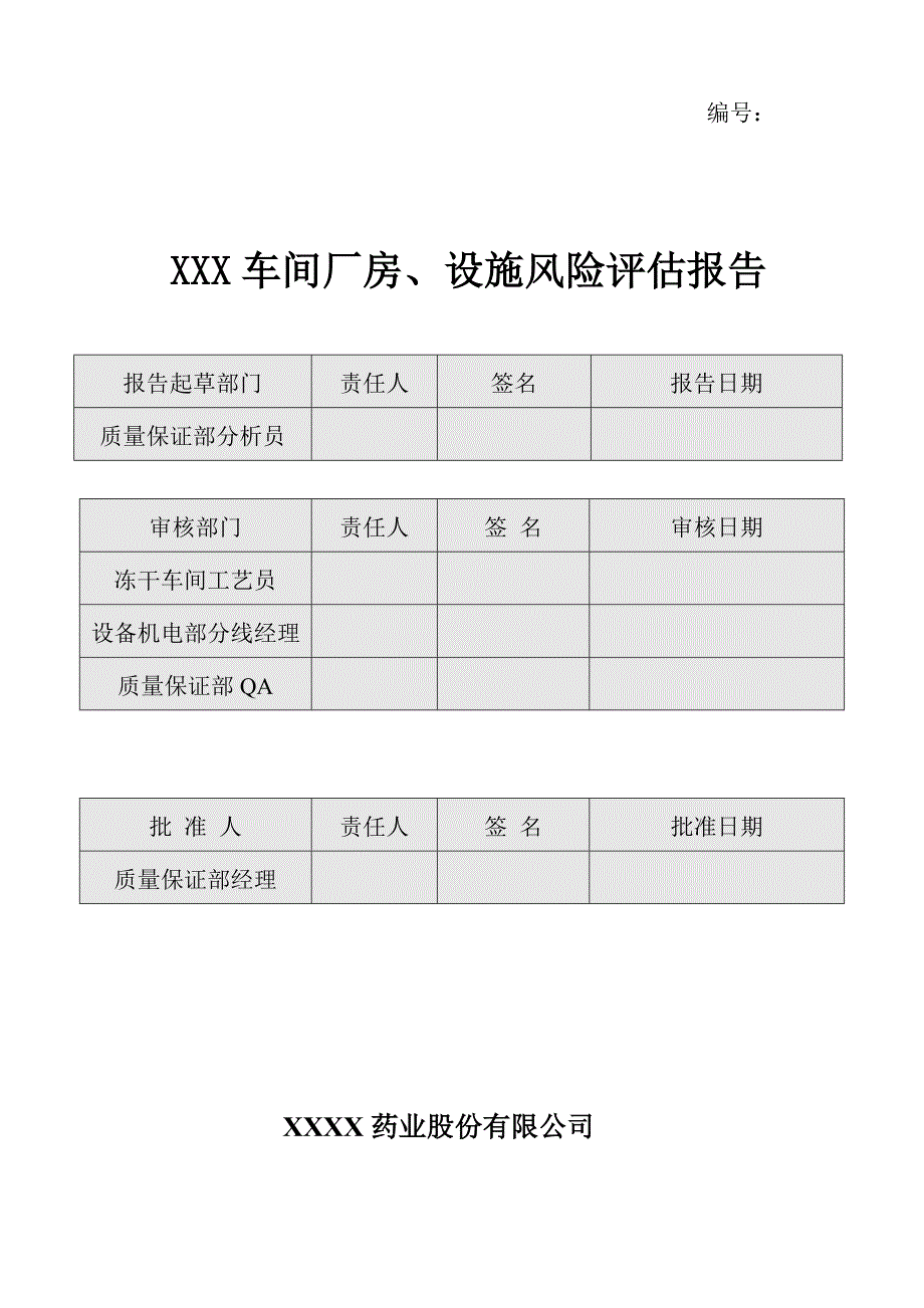 车间厂房设施风险评估最终定稿.doc_第1页