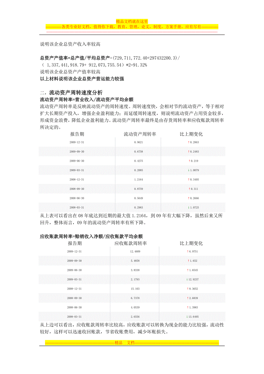 恒生电子股份有限公司营运能力分析.doc_第2页