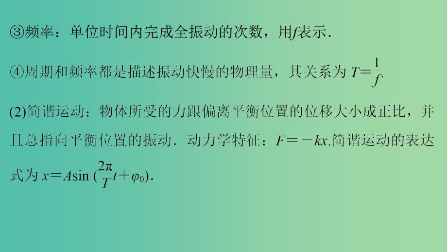 高考物理大二轮总复习 增分策略 第二篇 考前保温训练 第3天 机械振动和机械波 光和电磁波课件（选修3-4）.ppt_第4页