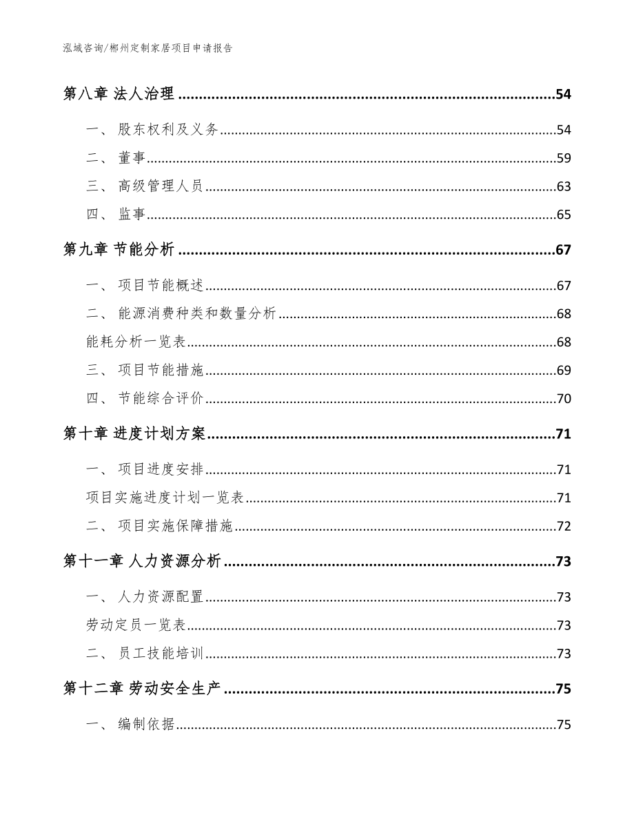 郴州定制家居项目申请报告【模板范本】_第4页