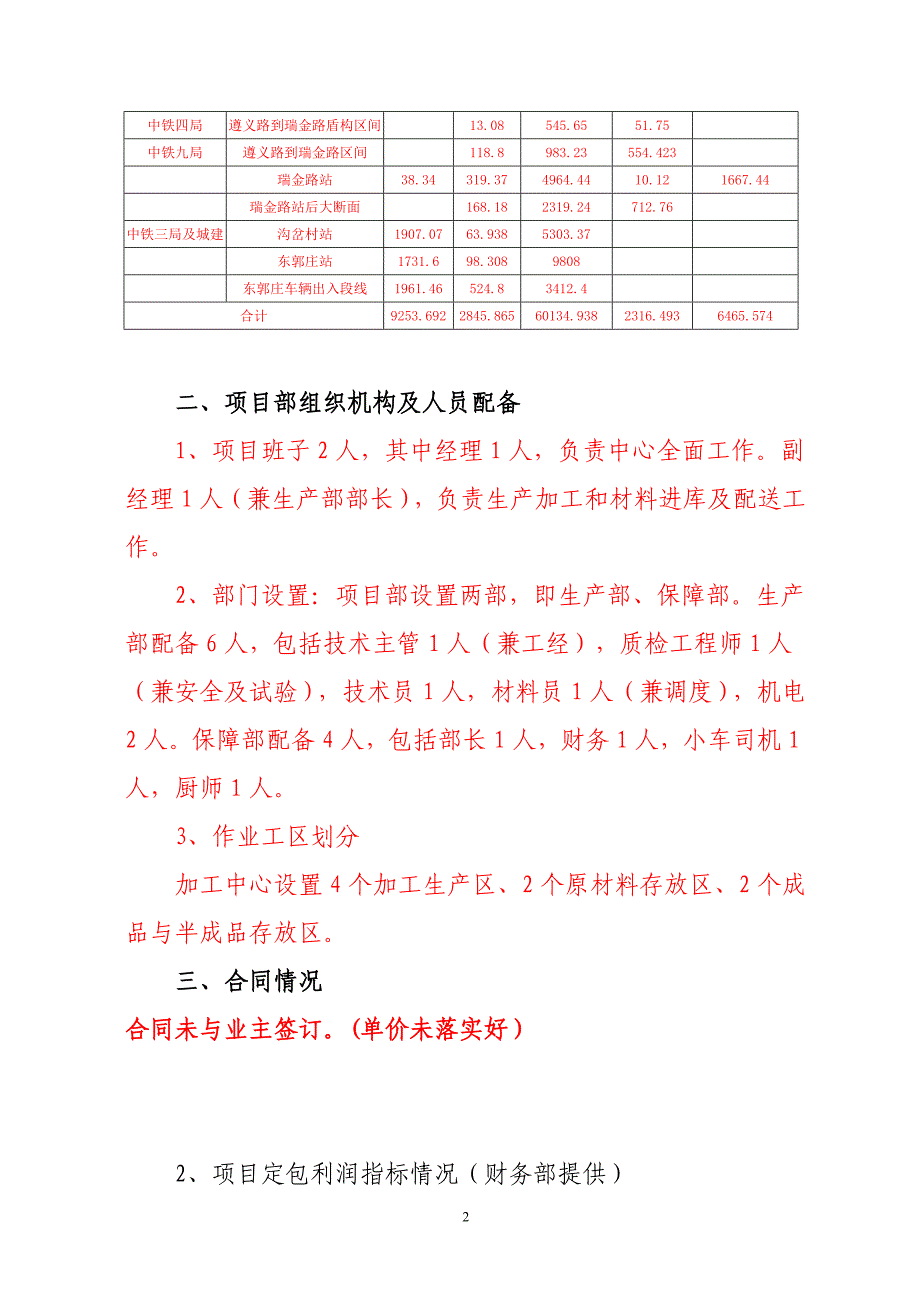 工程项目经济活动分析模板_第2页