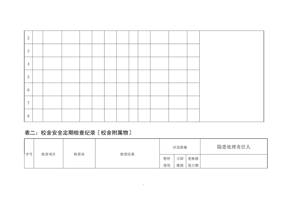 校舍安全定期检查台账_第3页