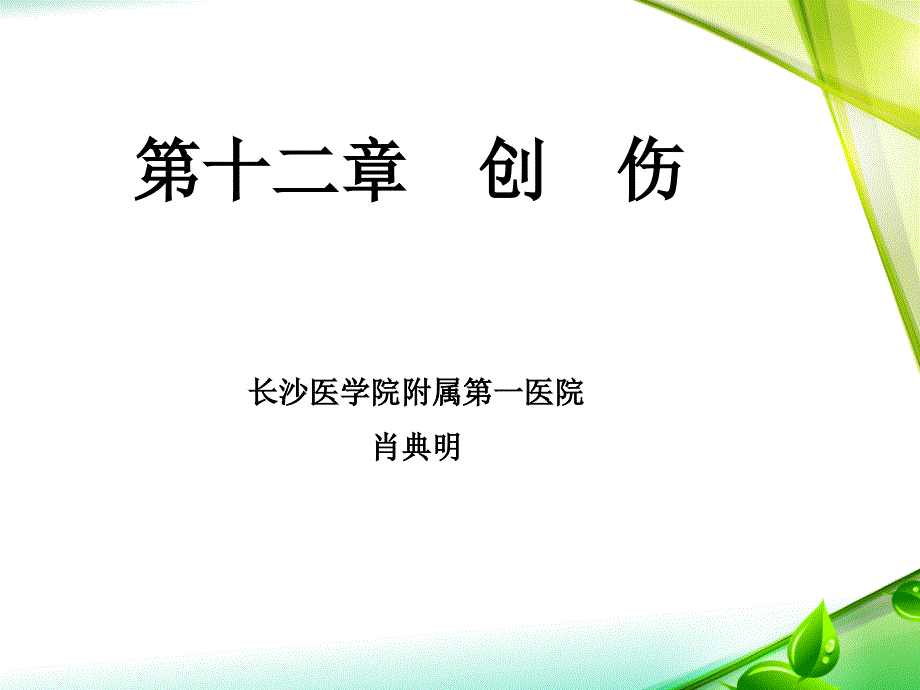 创伤外科学第八版讲义_第1页