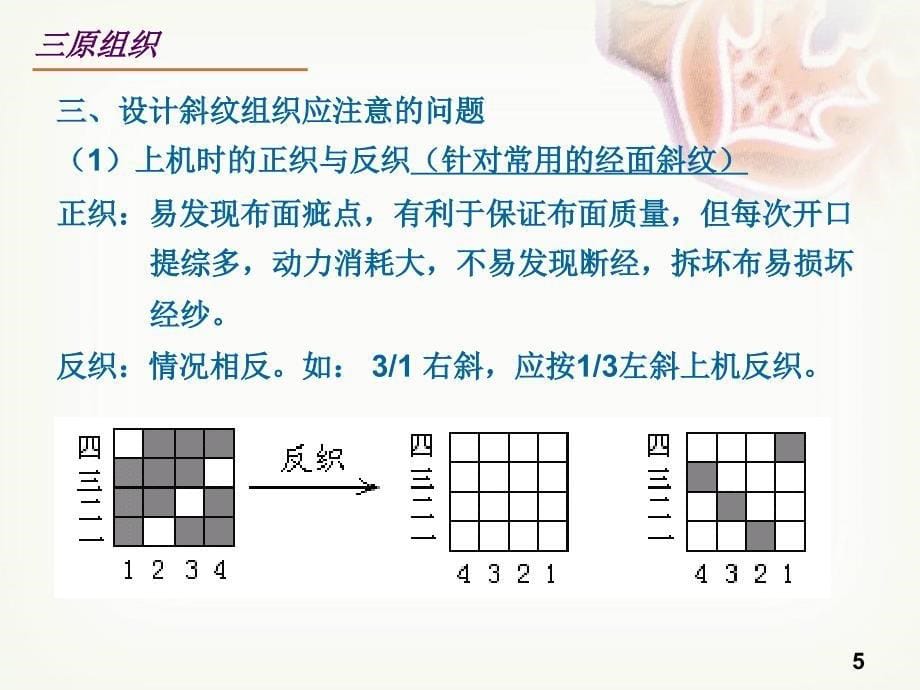 第二斜纹组织及其织物_第5页