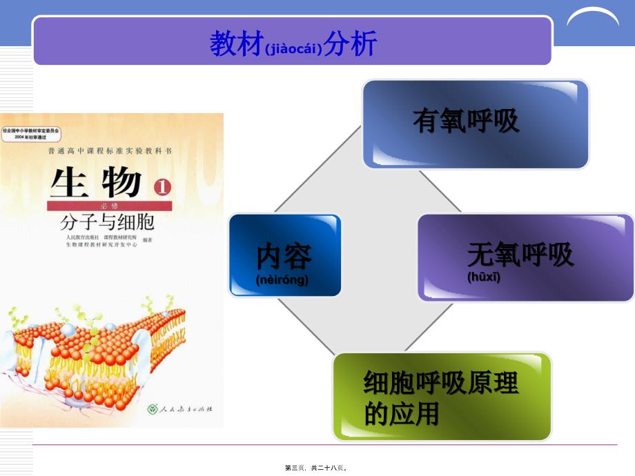 ATP的主要来源-细胞呼吸说课稿剖析课件_第3页