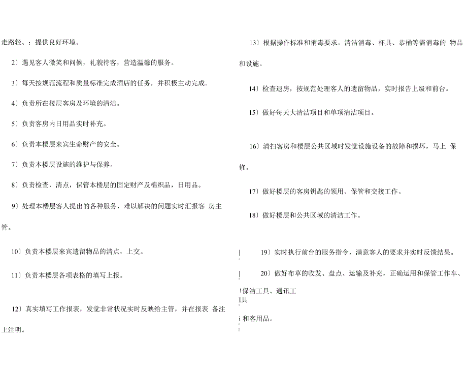 宾馆服务员岗位职责_第4页