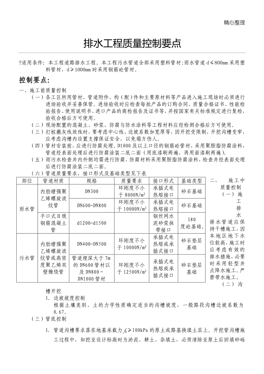 管道工程质量控制要点_第1页