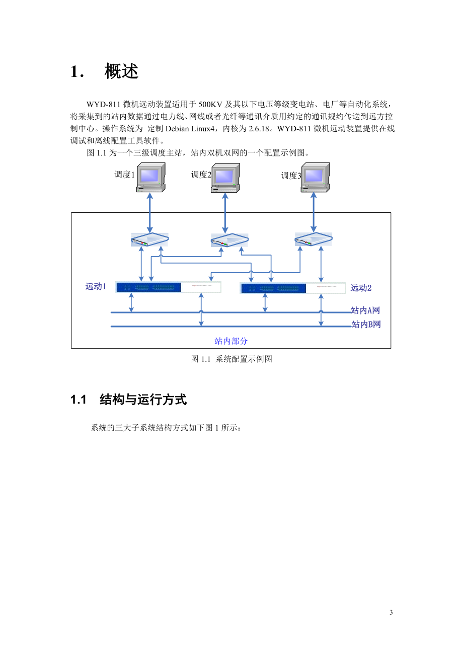 WYD-811微机远动装置使用说明书V3.10.doc_第4页