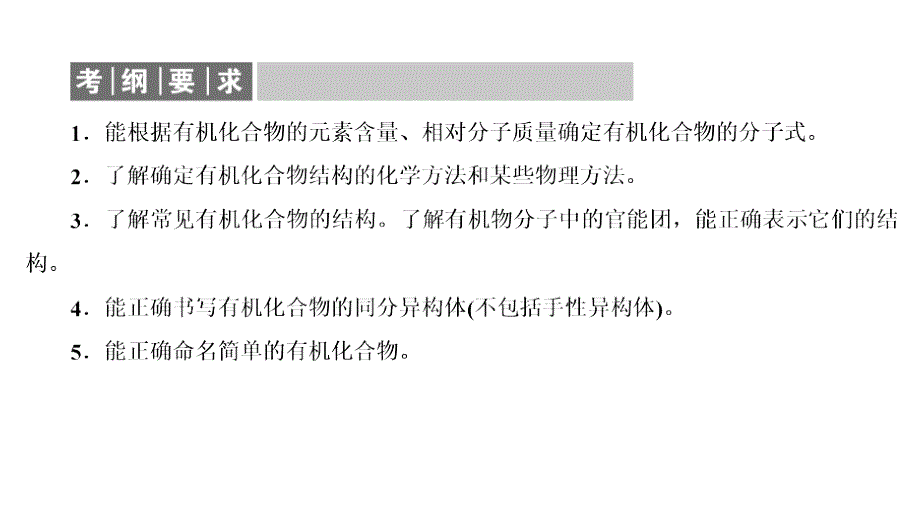 2020版高考总复习：361有机化合物的分类及官能团课件_第3页