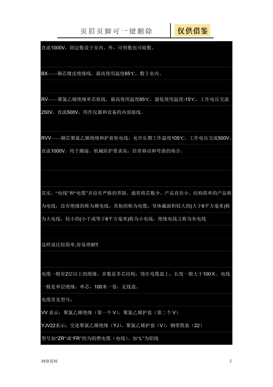 电缆和电线的区分BVBXBVR研究材料_第2页