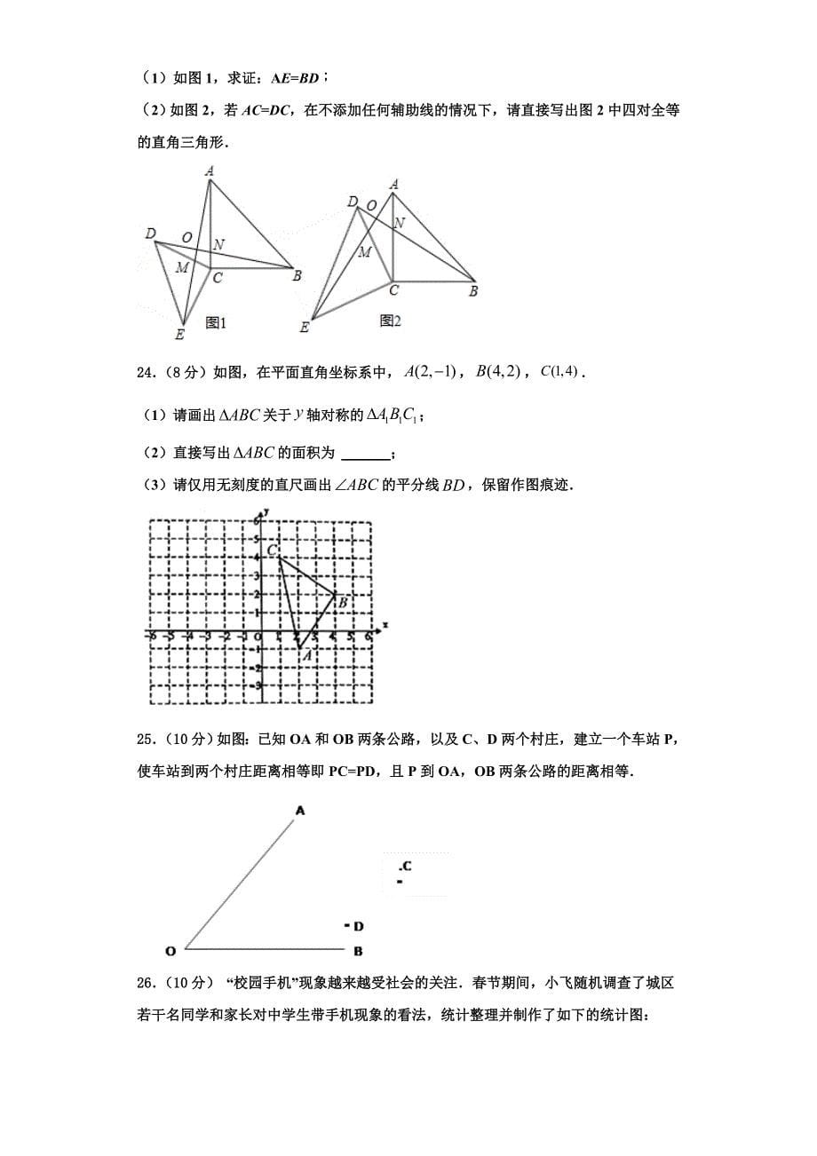 安徽省合肥市名校联考2023学年数学八上期末达标检测模拟试题含解析.doc_第5页