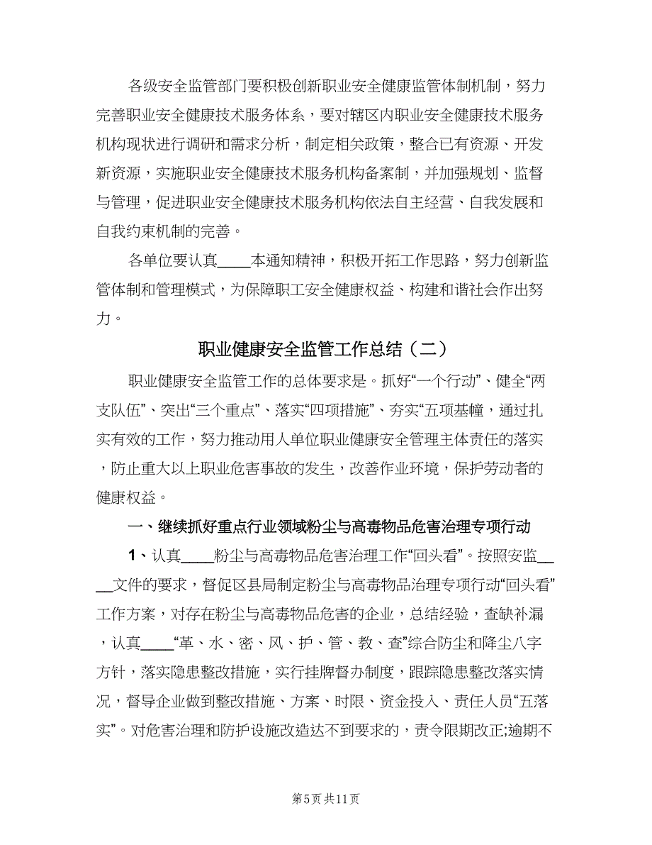 职业健康安全监管工作总结（3篇）.doc_第5页