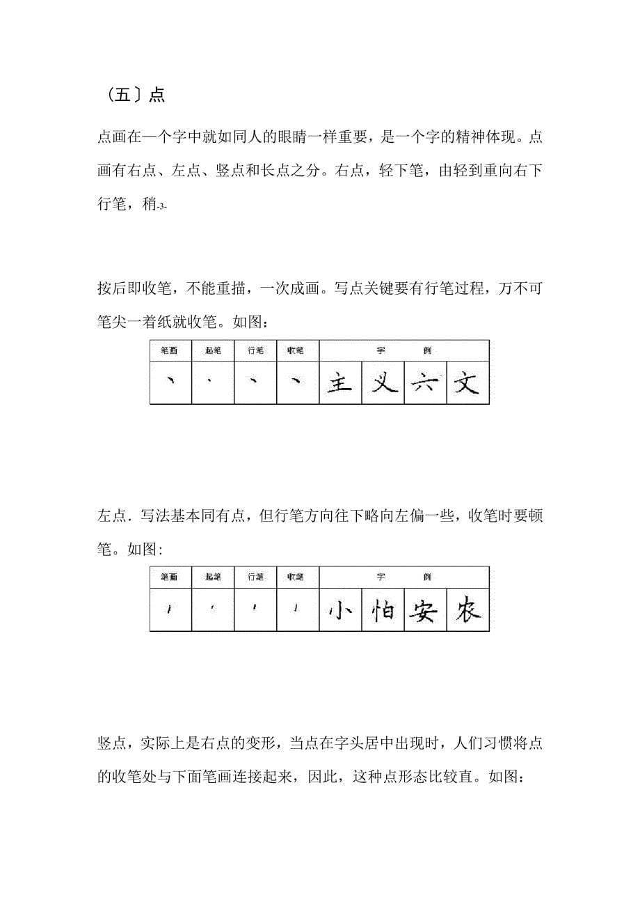 完整版硬笔书法28种基本笔画的书写方法_第5页