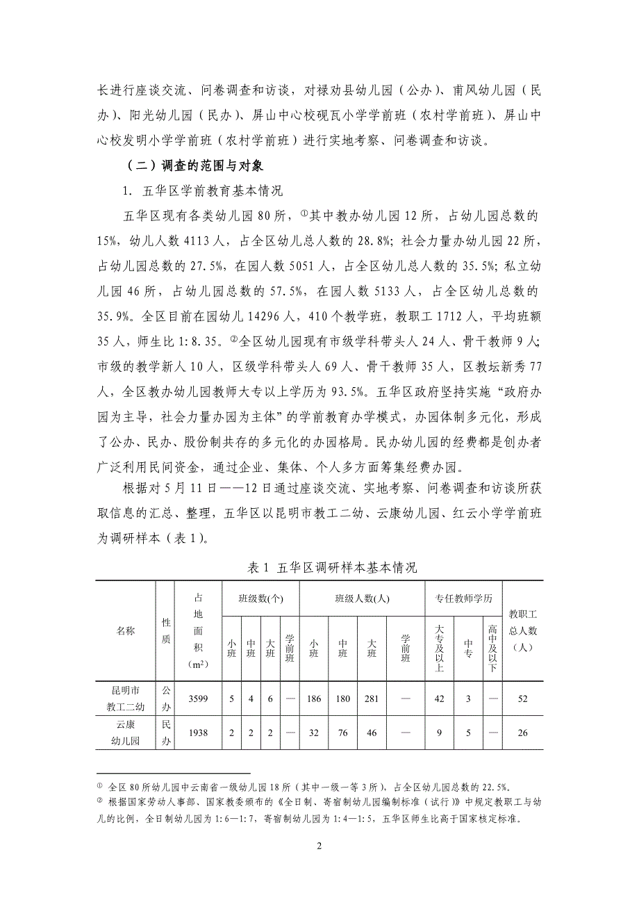 2010年昆明市学前教育发展现状调研报告_第2页