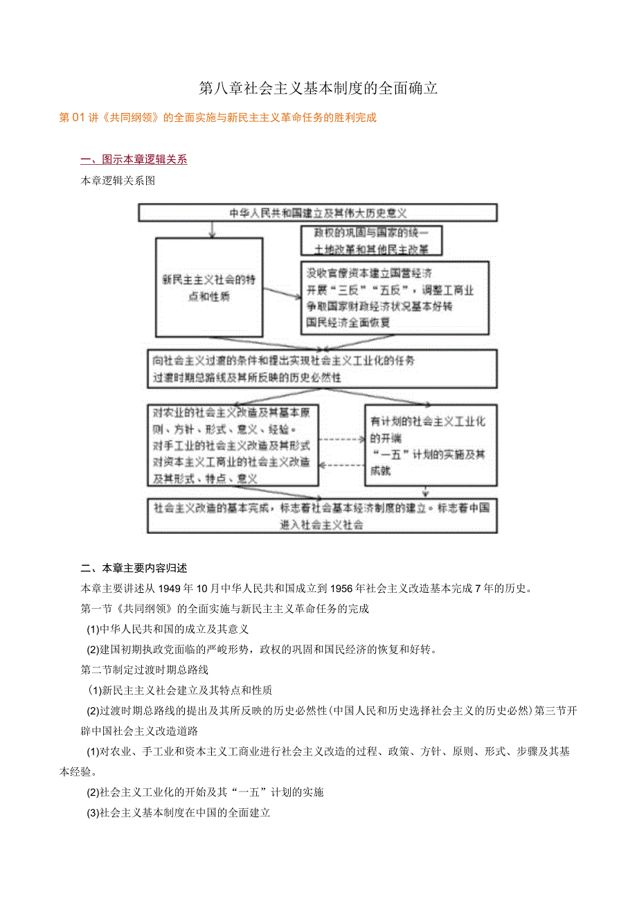 第八章社会主义基本制度的全面确立_第1页