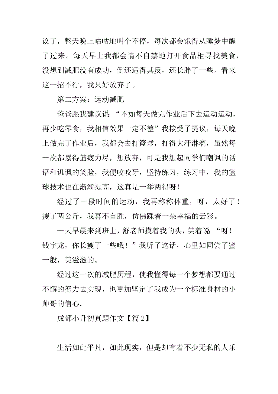 2023年成都小升初真题作文_第2页