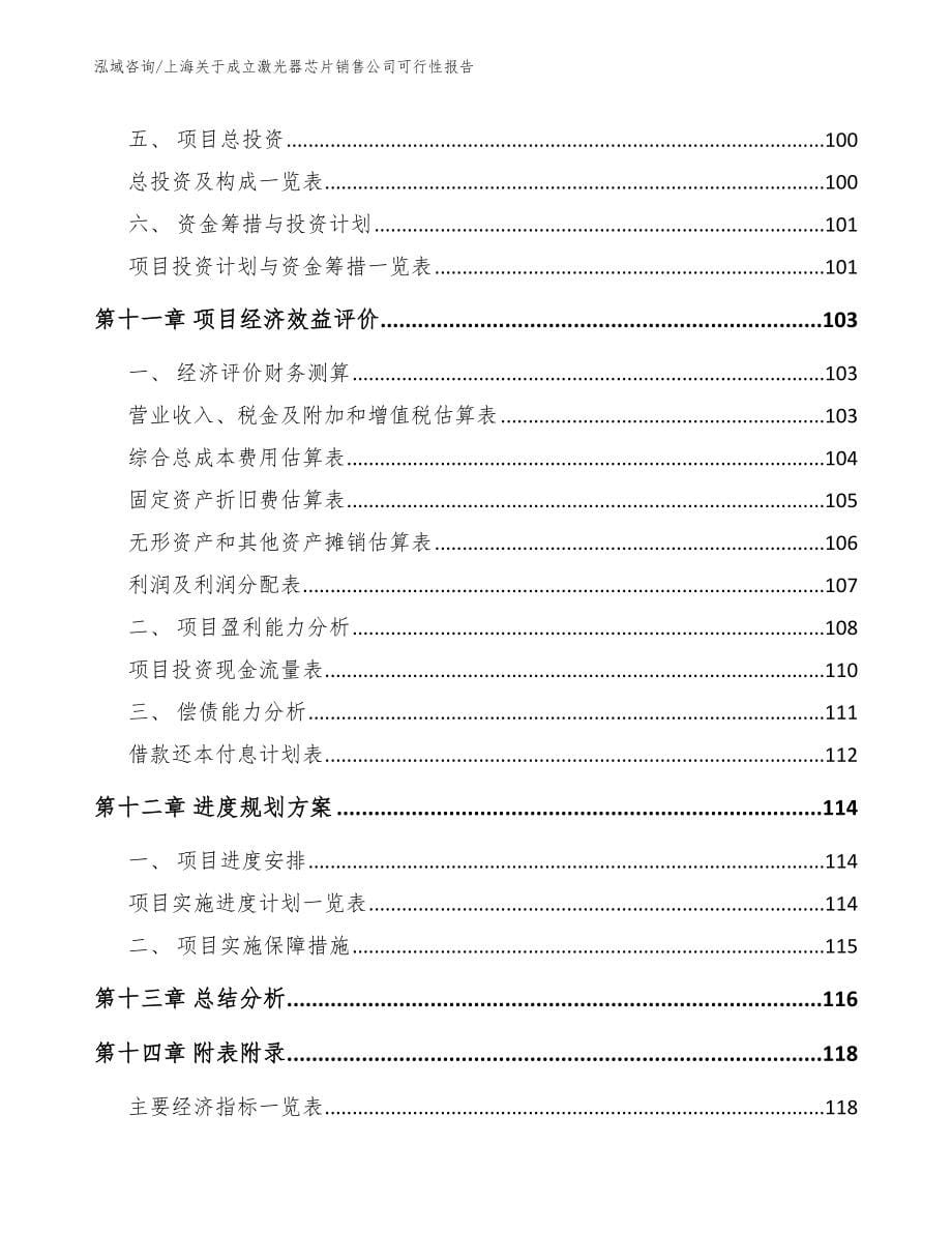上海关于成立激光器芯片销售公司可行性报告_范文模板_第5页
