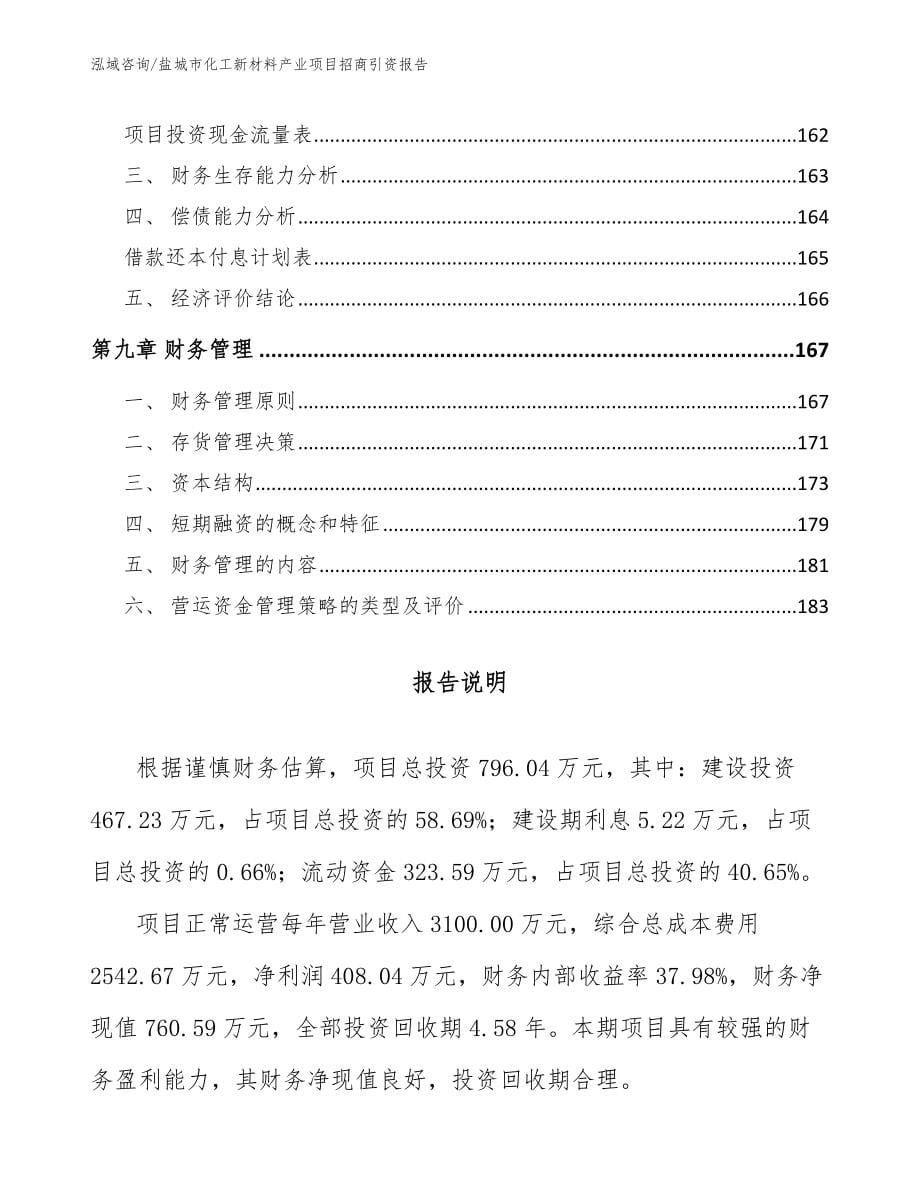 盐城市化工新材料产业项目招商引资报告参考模板_第5页