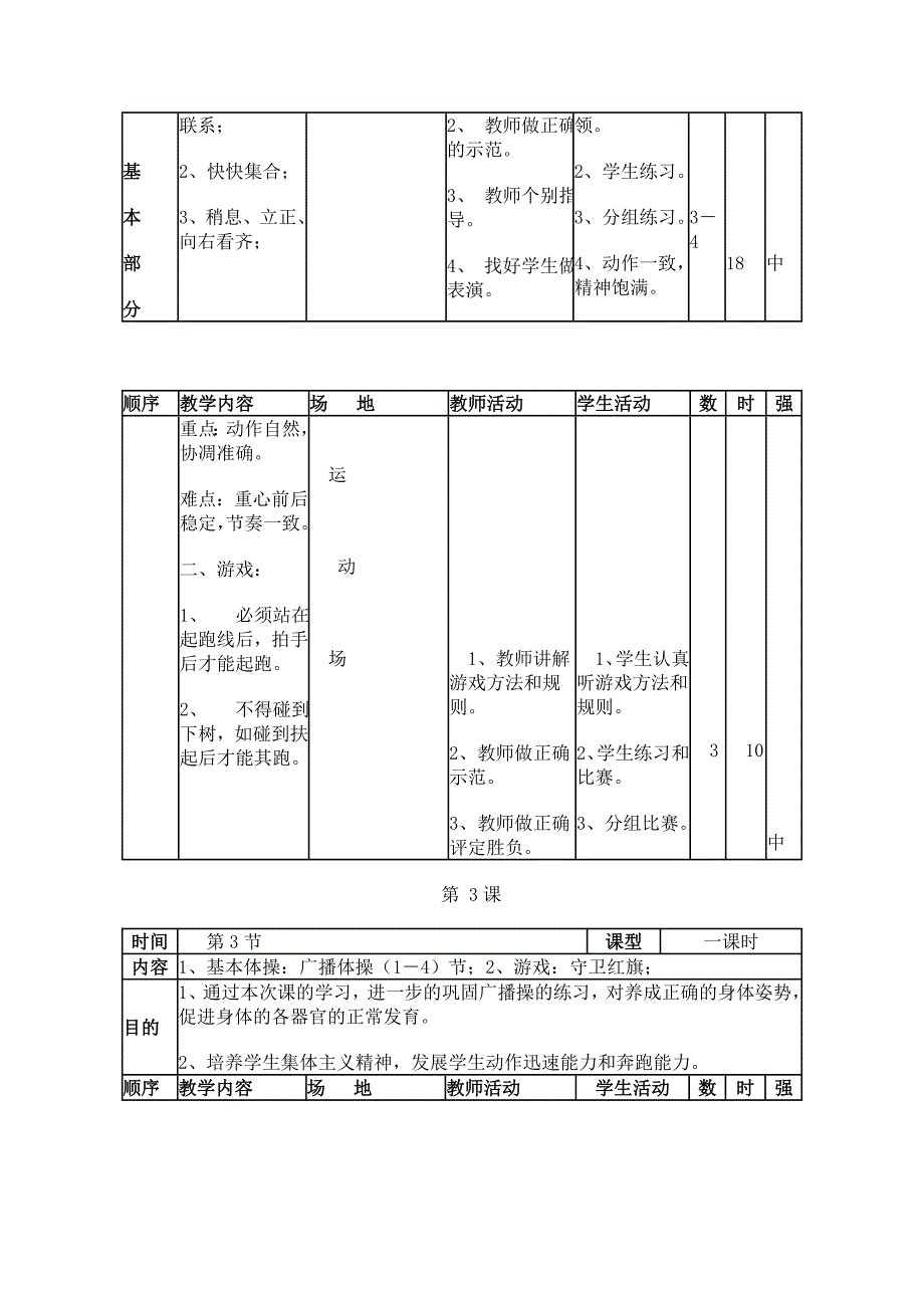 五年级体育教案(精品)_第3页