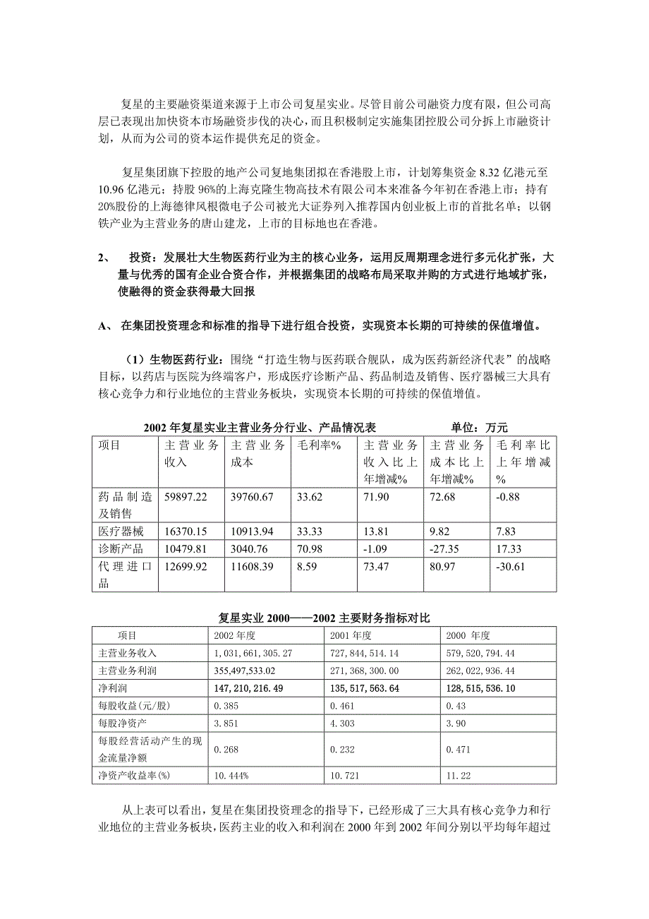 复星集团资本运营分析5_第4页