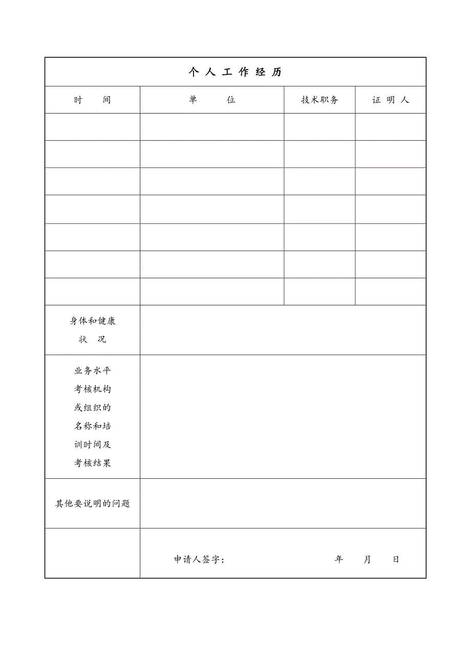 医师执业注册申请审核表和医师执业注册体检表(新版)__第4页