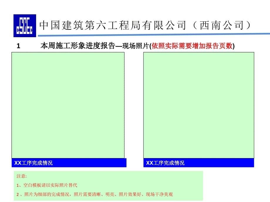 某工程公司项目周报模板_第5页